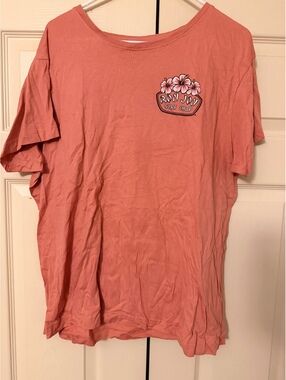Ron Jon Surf Shop Coral Pink Graphic T-Shirt, Size Large